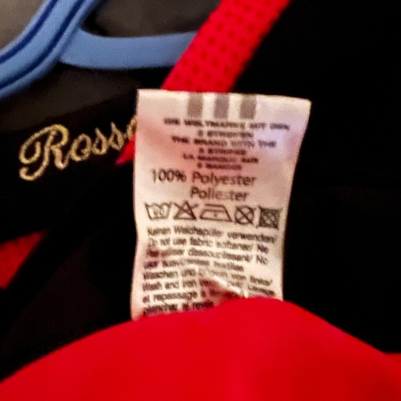 Adidas Red and Black Jersey Iconic Team Stripes AC Milan - Picture 5 of 5